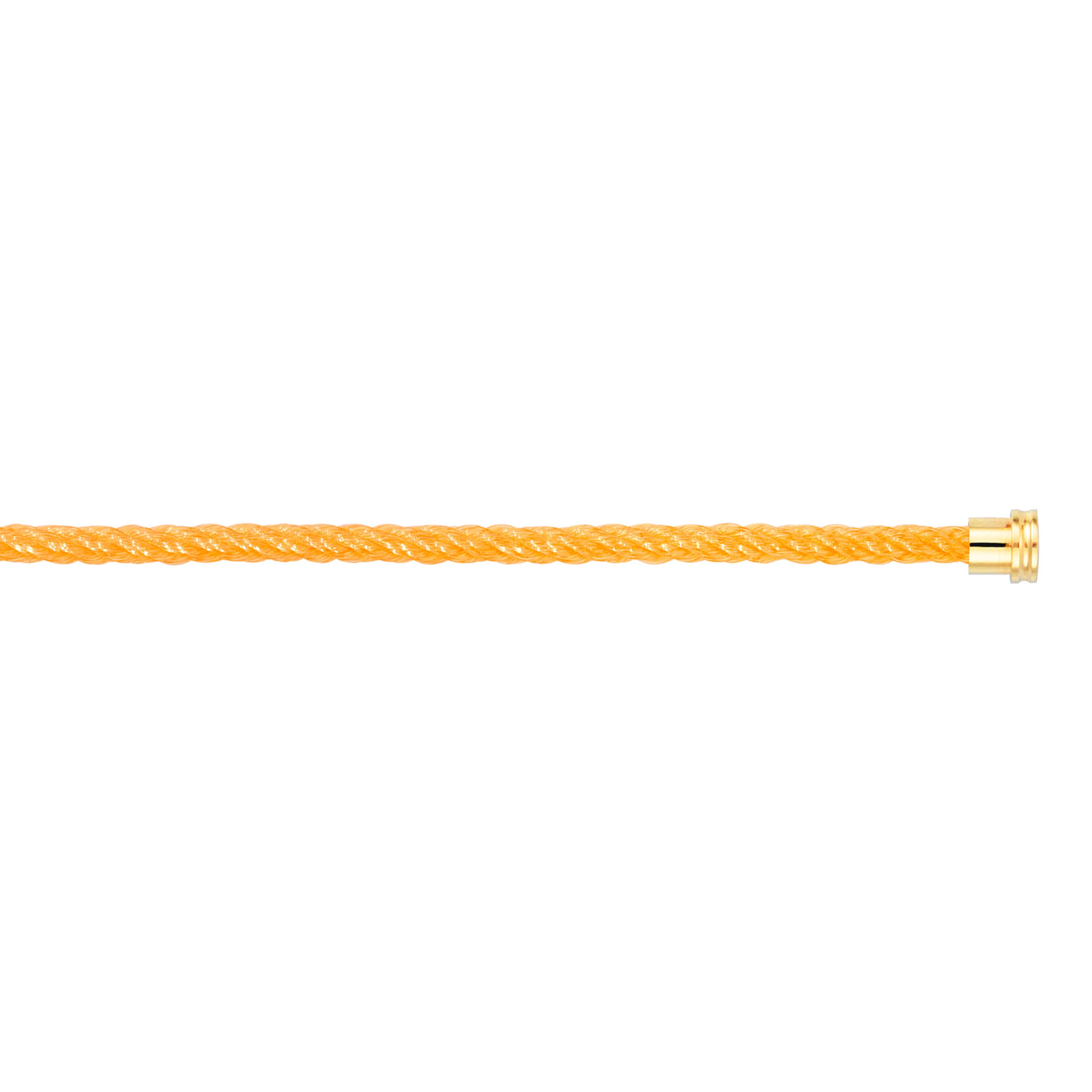FRED Yellow Gold Plated Stainless Steel Medium Sunshine Cable Earring Size 17